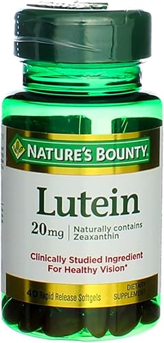 Nature's Bounty Lutein 20 mg cápsulas blandas 30 ea (paquete de 4)