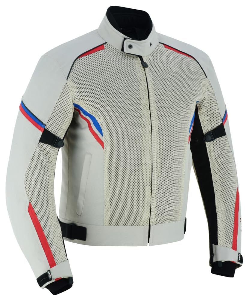 LOVO - Chaqueta Perforada Tricapa de Verano para Moto Hombre - Chaqueta Moto Verano Hombre con Alta Ventilación - Diseño Ligero y Seguro - Protecciones CE Incluidas - Chaquetas de Verano Moto Premium