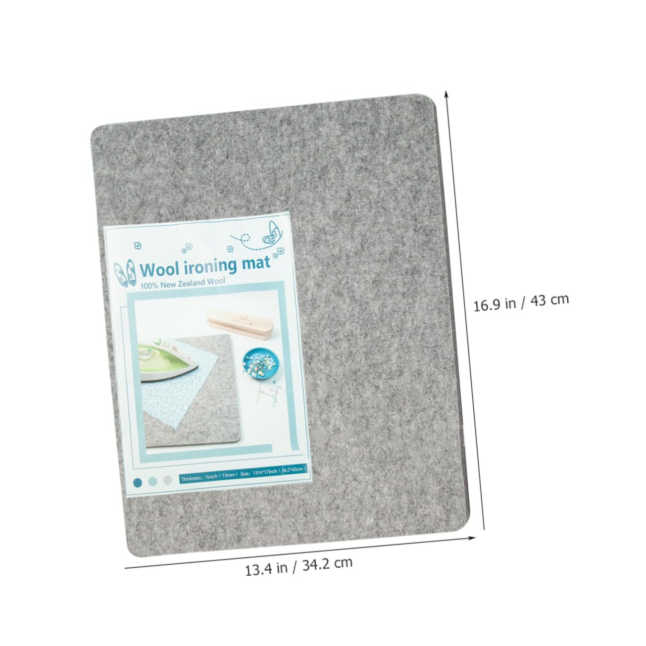 Almohadilla de Fieltro de Lana Ligera y Absorbente de Vapor de Planchar de Mesa para Protección y Uso Práctico en Planchado de Ropa