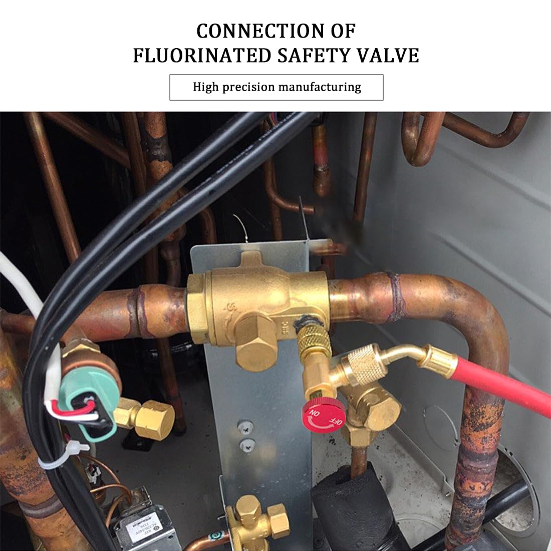 2 Kältemittel-Sicherheitsventile Für R410 & R22 - Inkl. Schlauch & Adapter