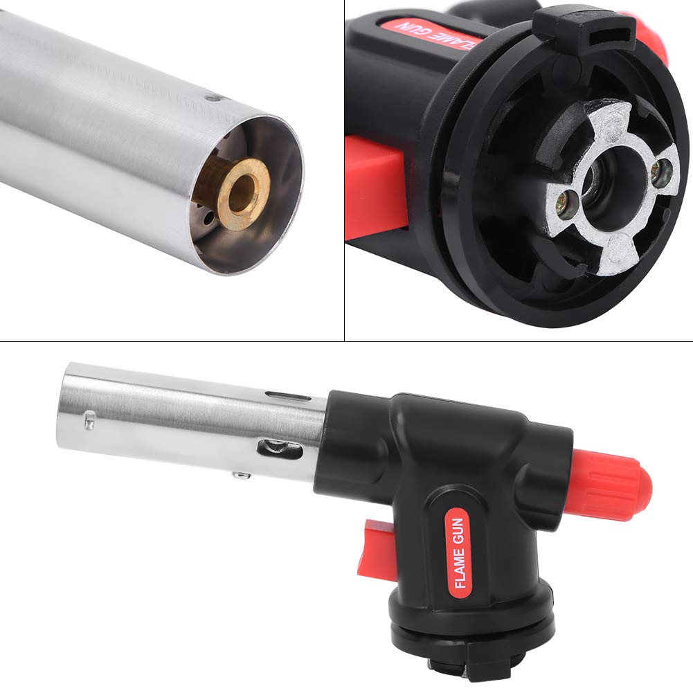 Cannello a Gas, Fiamma Ossidrica Portatile Cannello Da Cucina Con Fiamma Regolabile, Torcia a Fiamma Di Gas Pistola a Fiamma Torcia Cucina Bruciatori Da Cucina Cannello per Saldatura, Barbecue, Cucina
