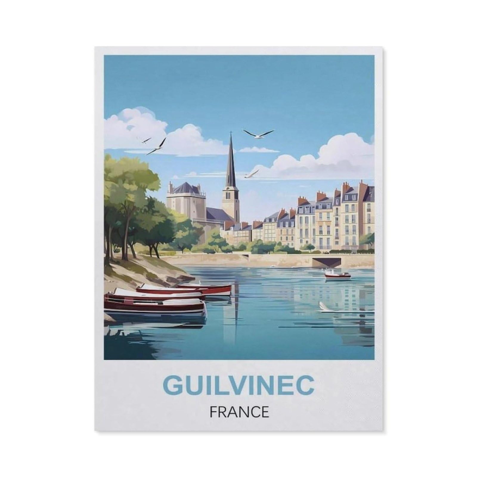 Metal Signs，Guilvinec France(30x40cm）