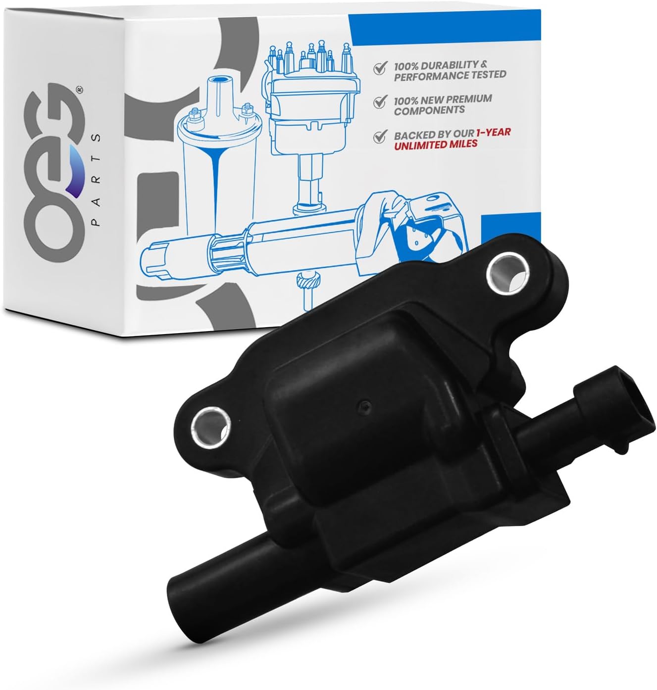 OEG Parts New Ignition Coil Compatible With Cadillac CTS 06-15, Escalade & ESV 07-16, Escalade EXT 07-13, Chevy Camaro 10-15, Colorado 09-12, Corvette 05-13, Impala 06-09, Monte Carlo 07, Many More