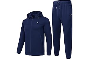 Lightweight Athletic Jogging Suit for Men: MoFiz 2-Piece Sports Tracksuit