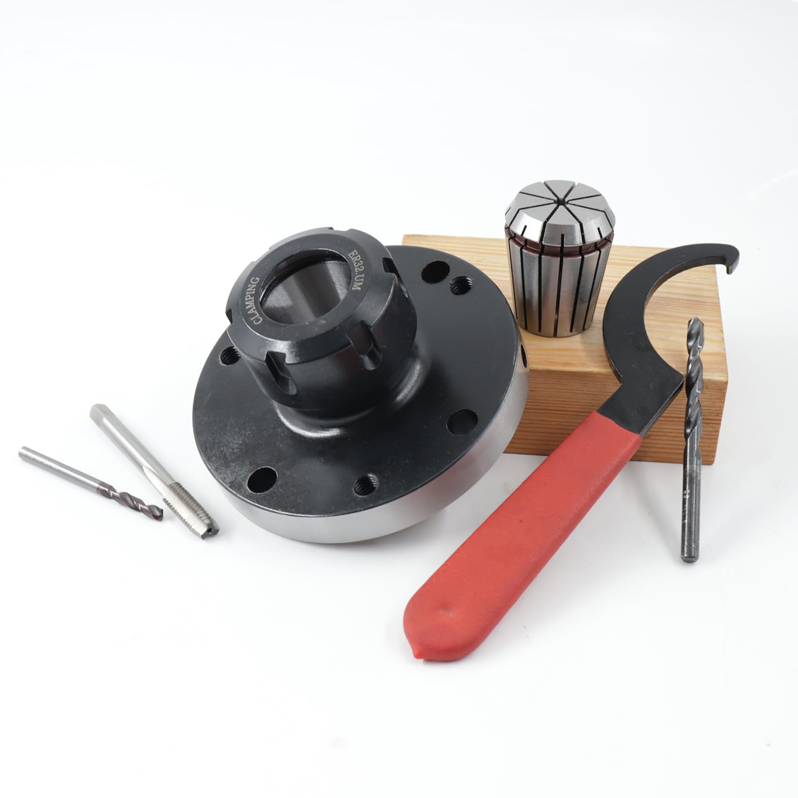ER16 25 32 50 Pince de serrage Diamètre 45 80 100 125 130 160 mm Accessoire de fraiseuse CNC (ER32-D125)