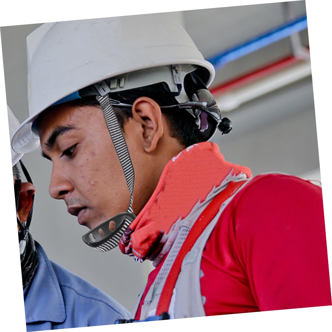 ARTIBETTER Adjustable Helmet Chin Straps 2 Pack Hard Hat Chin Strap Chin Protector for Construction Workers