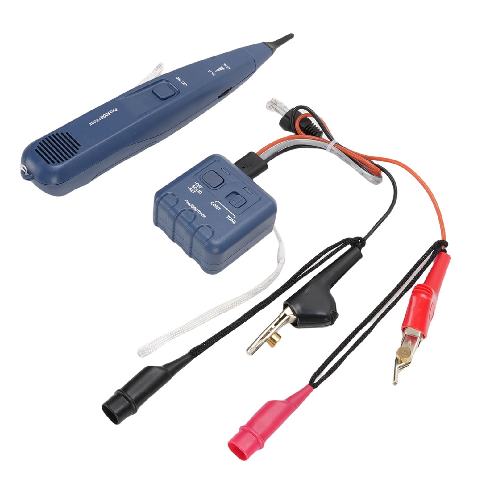 Localizador de Cables Subterráneos Detector de Seguimiento de Cables de Alta Sensibilidad para Mantenimiento en de Seguridad de Internet de Datos Telefónicos, Construcción ABS