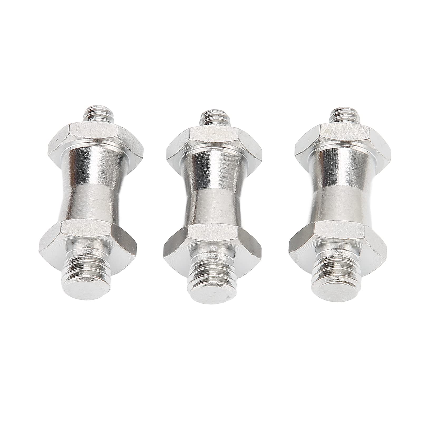 Threaded Screw Spigot Adaptor, Spigot Stud Copper 1/4 To 3/8in Male for Studio Light Stand for Camera Tripod