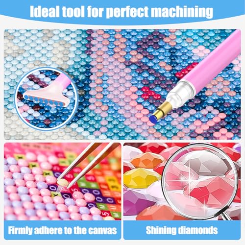 TOSTOG Diamond Painting Kits for Adults,Castle and Book Full Drill Diamond Art Embroidery Pictures,5D DIY Diamond Art Kit for Home Wall Decor 30x40cm/12x16inch - Image 4