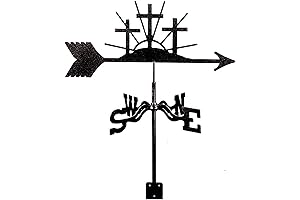 Weathervane Wind Checker, A Stainless Steel Wind Direction Indicator for Your Yard, Home, or Garden