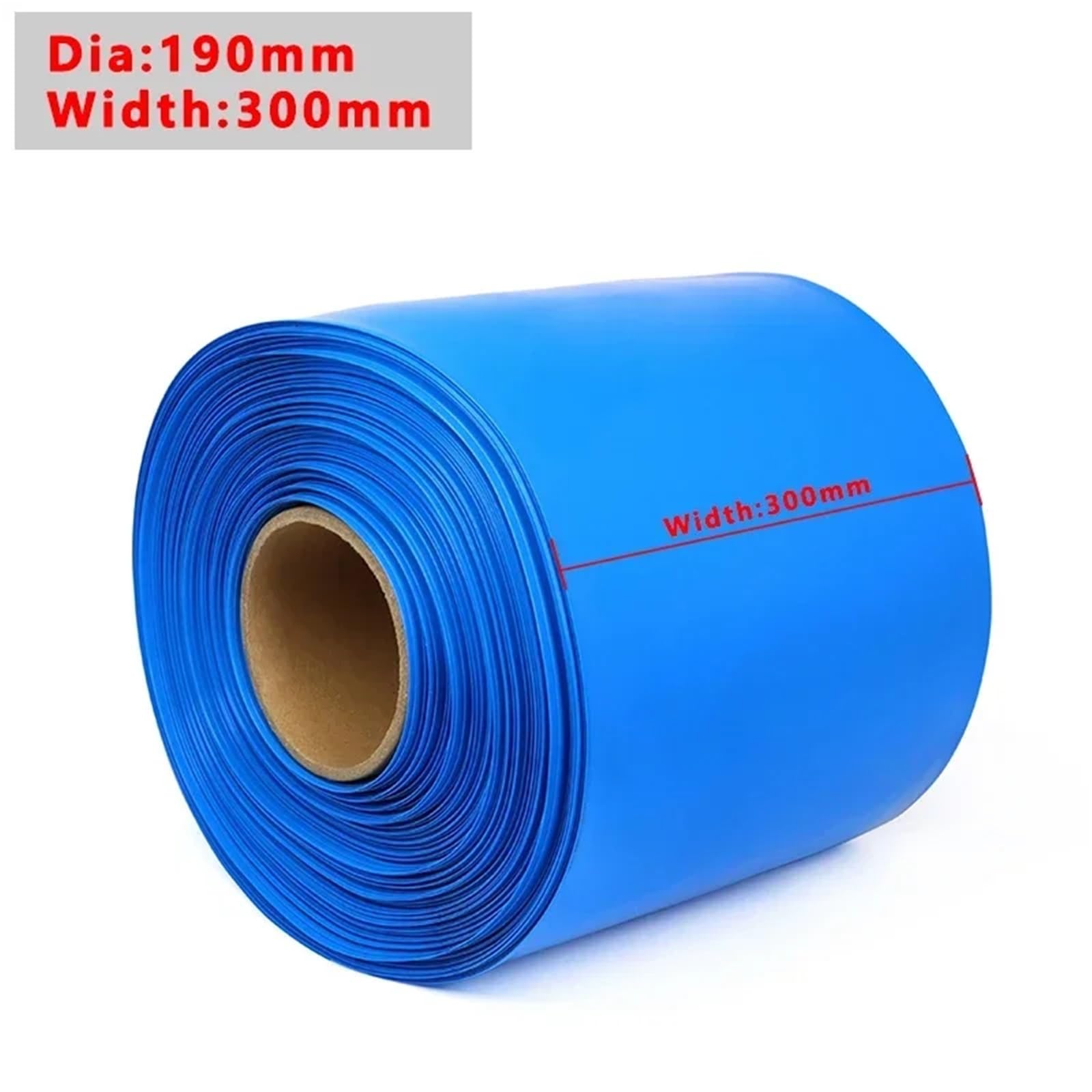 1/5 M 18650 Szerokość Opaski Na Akumulator 130 Mm ~ 600 Mm Opakowanie Rurki Termokurczliwej Z PVC Izolowana Obudowa Litowa Film Rękaw Kablowy Folia Termokurczliwa(Clear,Width 258mm Dia164mm,5 M)