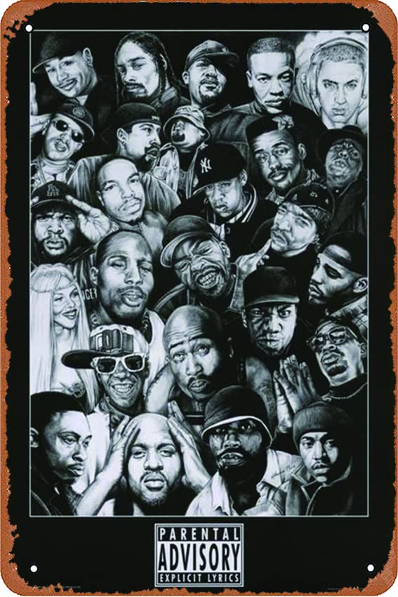 Rap Stars (B&W) Poster Music 12