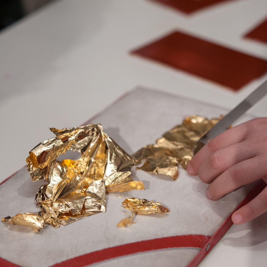 lot de 500 feuilles d'or 69mm X 69 mm 24 carats dans la base 100% veritable