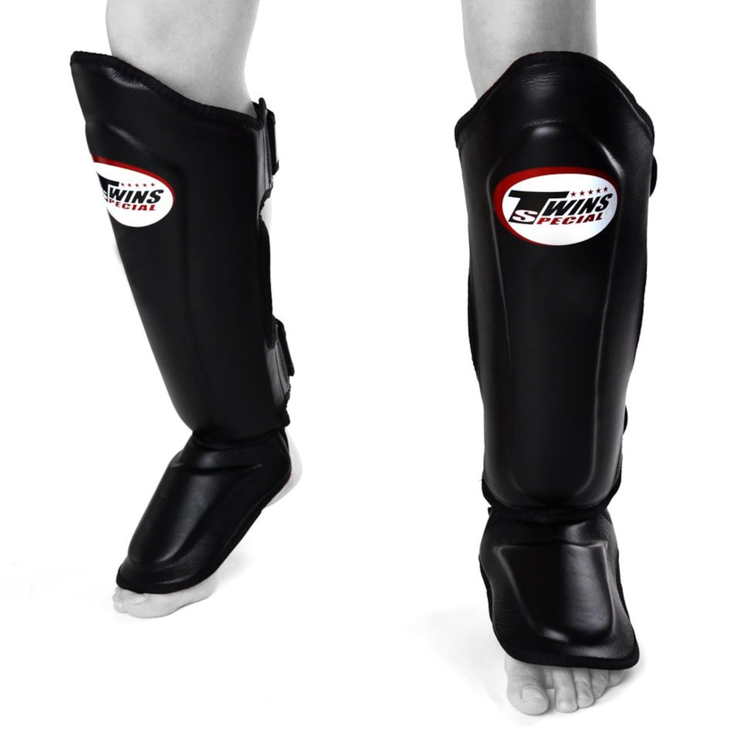 Twins SGS10 - Parastinchi doppi, imbottiti, per Muay Thai Kickboxing K1 MMA (medio)
