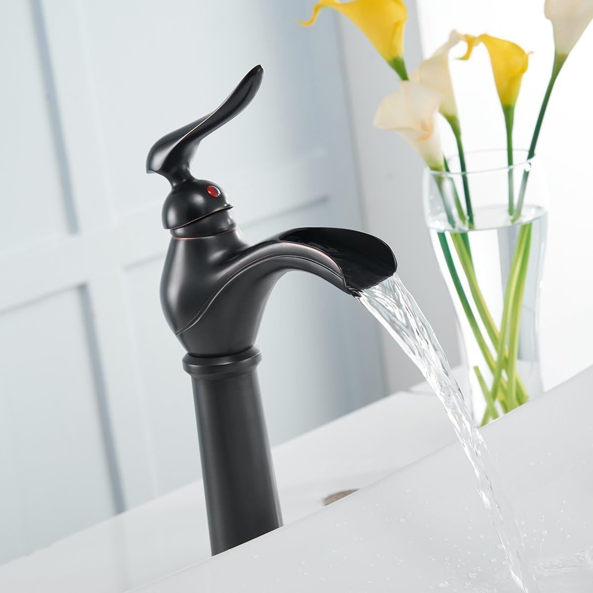 Suреr Brаndѕ Greenspring Oil Rubbed Bronze Bathroom Faucet Vessel Sink Single Hole Single Handle Waterfall Farmhouse Lavatory Tall Body with Pop Up Drain Without Overflow Supply Line Lead-Free Nеw Dеаl Greenspring Oil Rubbed Bronze Bathroom Faucet Vessel Sink Single Hole Single Handle Waterfall Farmhouse Lavatory Tall Body with Pop Up Drain Without Overflow Supply Line Lead-Free