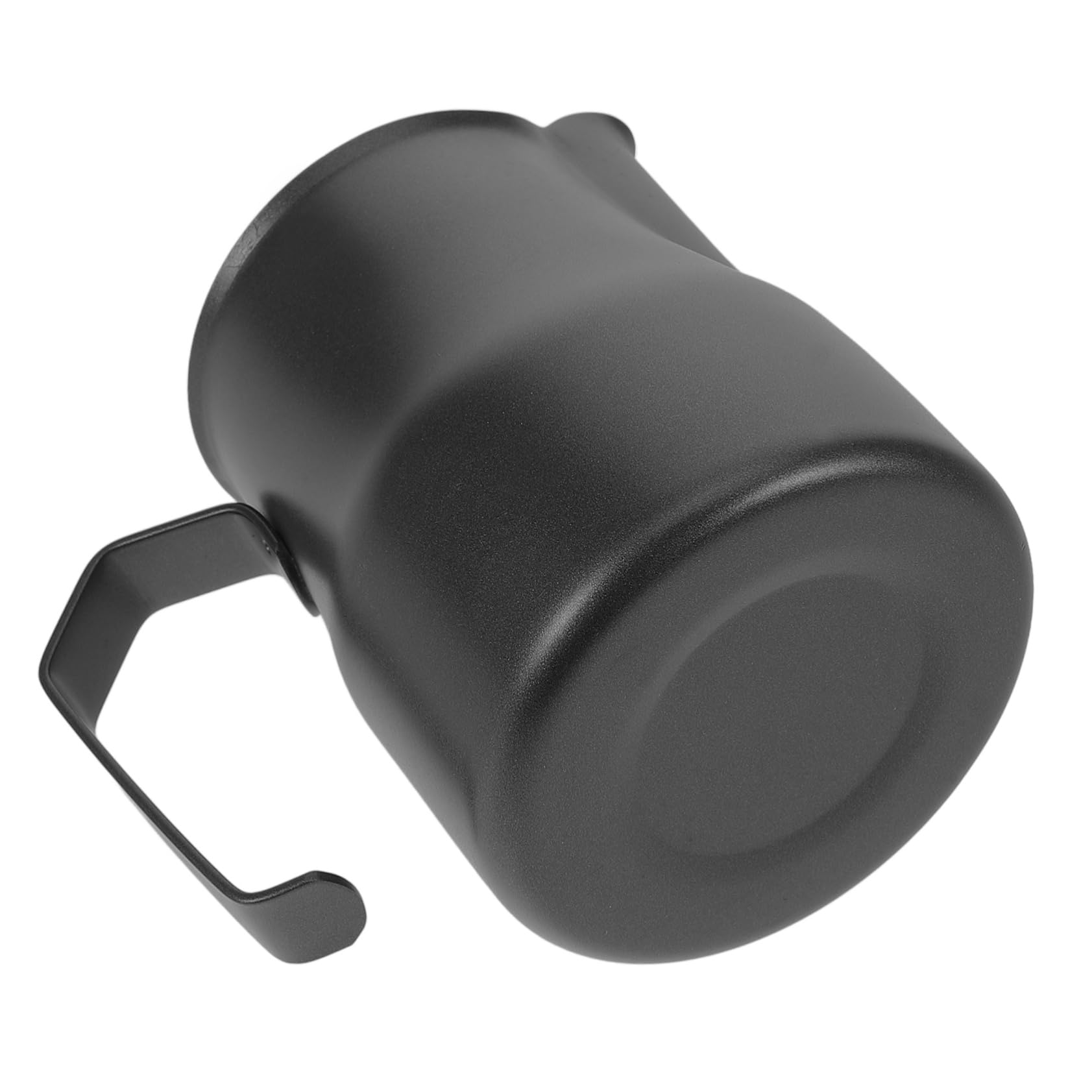 NUOBESTY 5 Tazas De Café Latte Cafetera Jarra Para Leche Batidor Boquilla Portátil Para Café Latte Y Espuma De Acero Inoxidable Color Negro