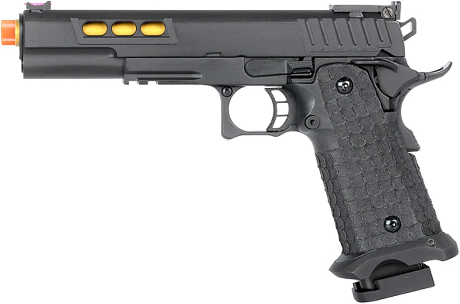Army Armament R608 Hi-Capa Gas Blowback Airsoft Pistol (Color: Black)