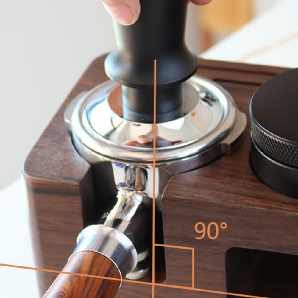 Uchwyt na tamper do kawy akcesoria do ekspresu do espresso stacja do ubijania kawy na blat kuchenny 51/53 mm
