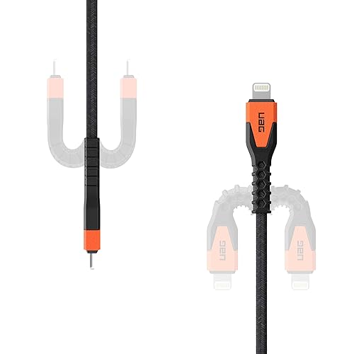 Miniatura 7 de URBAN ARMOR GEAR UAG - Cable USB-C a Lightning de núcleo de Kevlar resistente de 5 pies, 30 W, certificado MFi, cable de carga rápida reforzado para