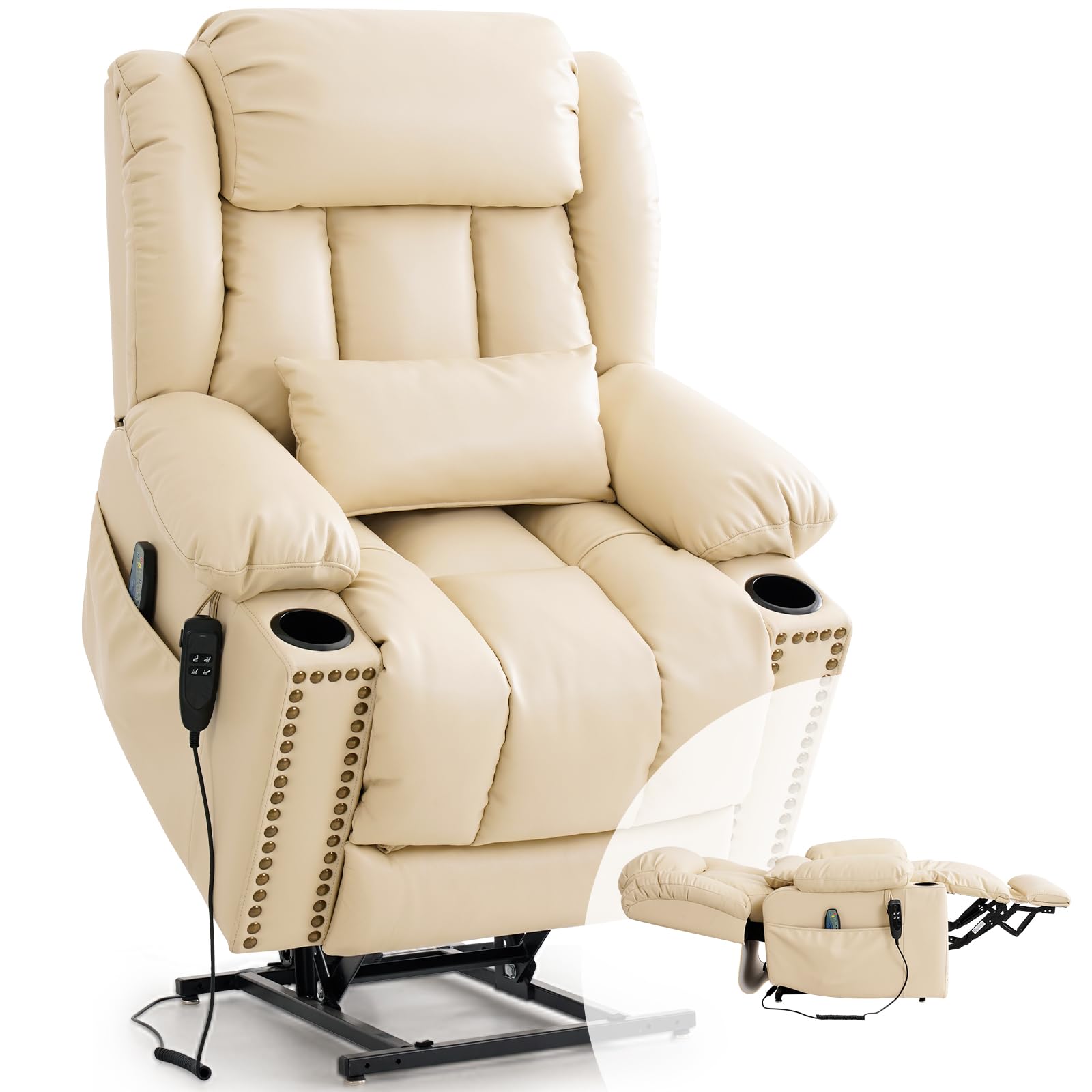 PARKOL Leather Power Lift Recliner