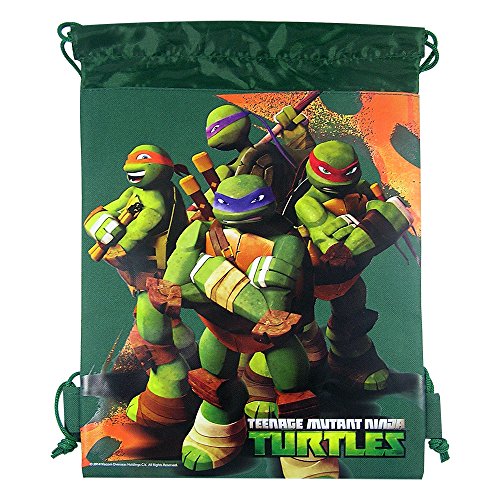 Mochila Tipo Saco Verde - Tartarugas Ninja