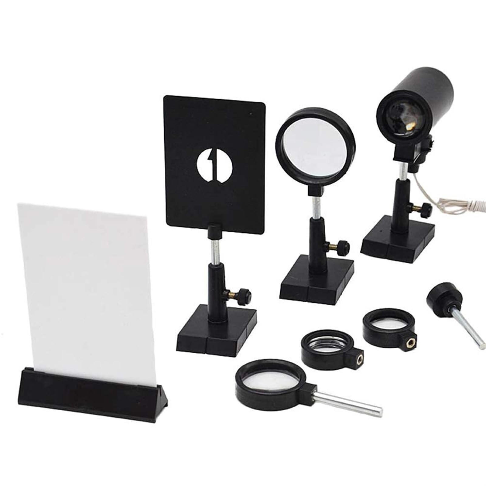 Set Completo Di Esperimenti Ottica Fisica, Kit Lenti Concave Convesse Multifocali, Strumento For L'insegnamento Della For Imaging A Foro Stenopeico Rifrazione