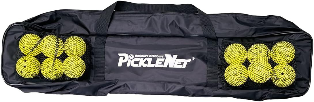 Picklenet - Portable Pickleball Net Official Size | Bag Included | Easy and Fast Assembly | Indoor & Outdoor Use | Heavy Duty Powder-Coated Steel | No-Twist Guarantee | Patented Design | 1 Yr Warranty