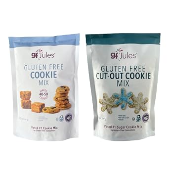 gfJules Certified Gluten Free Original & Cut Out Cookie Baking Mix | No Grit, Non-GMO, Vegan, Kosher & Top 9 Allergen Free | Alternative to Regular Cookie Mixes