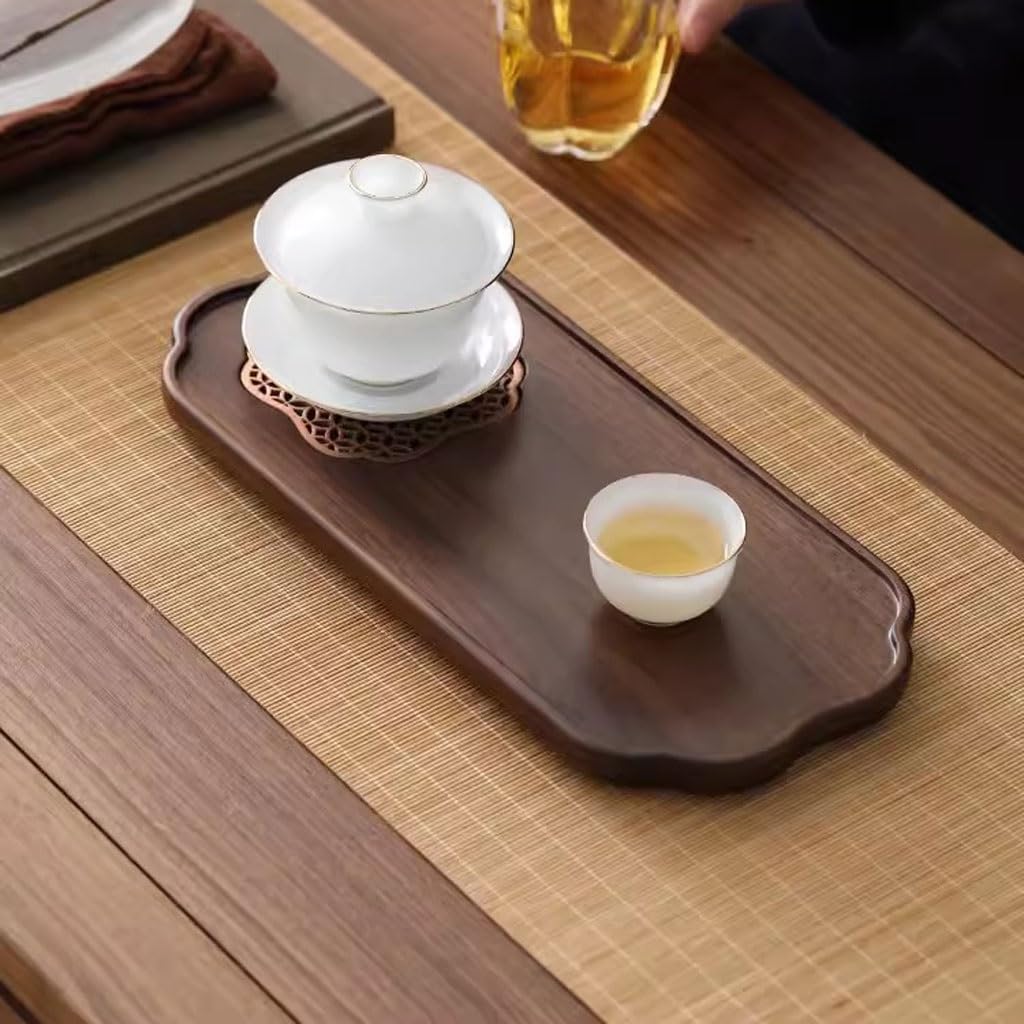 Bandeja De Té Bandeja De Té Pequeña De Madera Maciza De Estilo Chino, Mesa De Elaboración De Cerveza En Seco, Bandeja De Té Ligera De Lujo For El Hogar Bandeja Decorativa