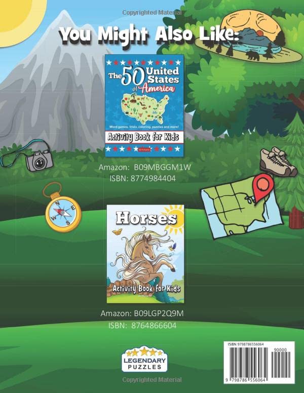 National Parks of the U.S. Activity Book For Kids: Activity and Fact Book. Word Searches, Mazes, Coloring Pages, Spot The Difference and Much More! - Image 2