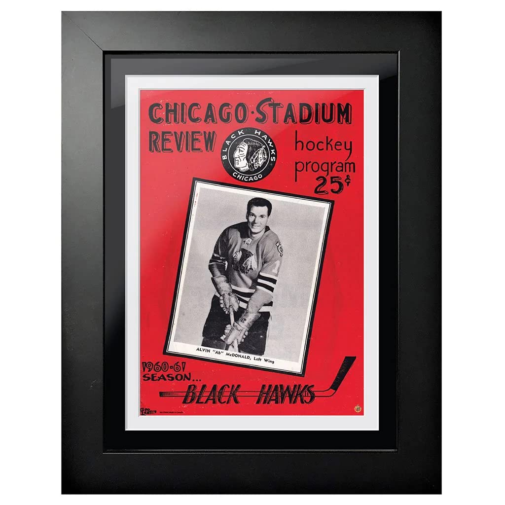 Chicago Blackhawks Program Cover - Chicago Stadium Review 1960