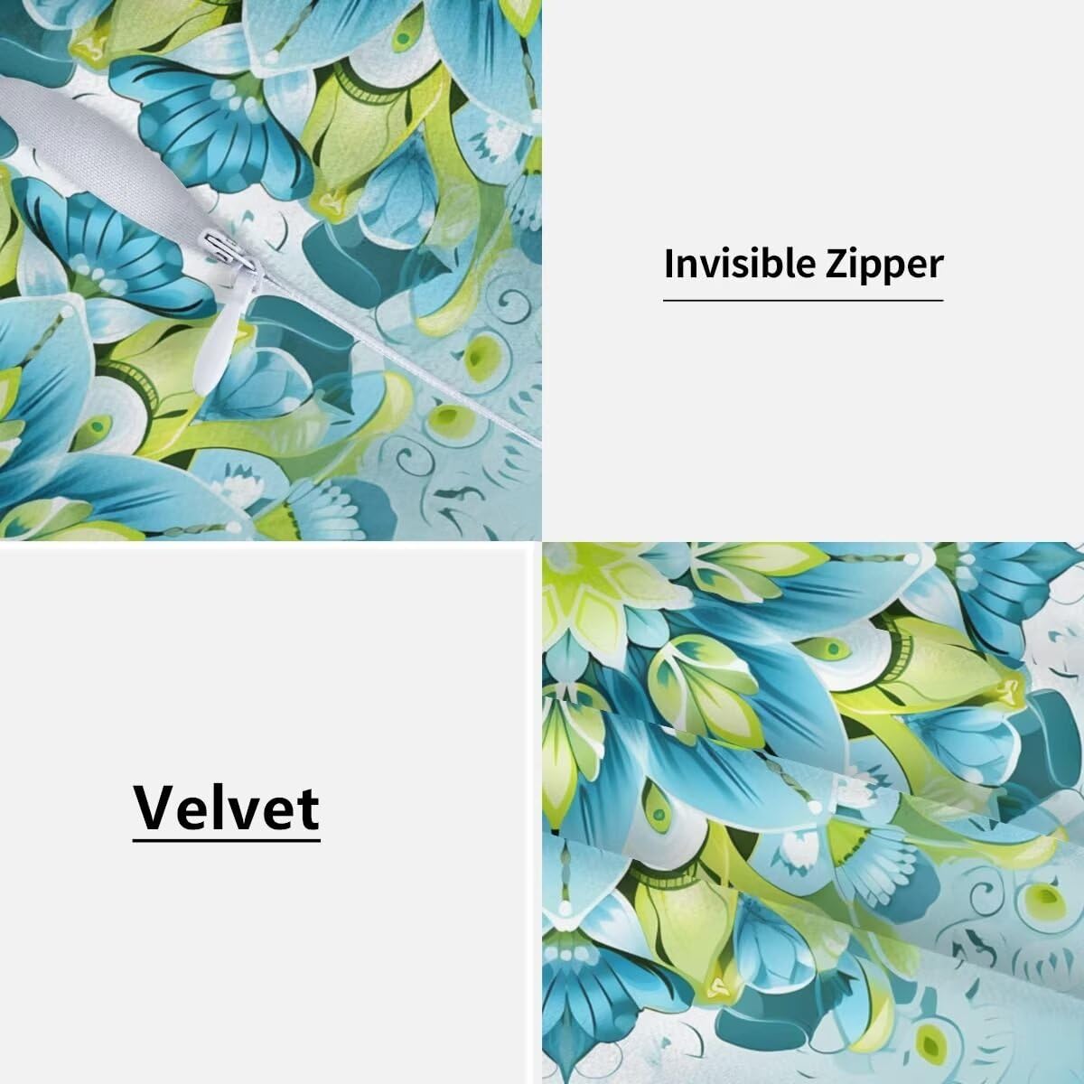 Federe Cuscini Divano 65x65 cm Set di 2 in Velluto Copricuscini Divano, Federe Cuscini Boemia Decorativi Cuscini per Divano, Federe Cuscino Divano per Soggiorno, Camera da Letto Room Decor -TR314