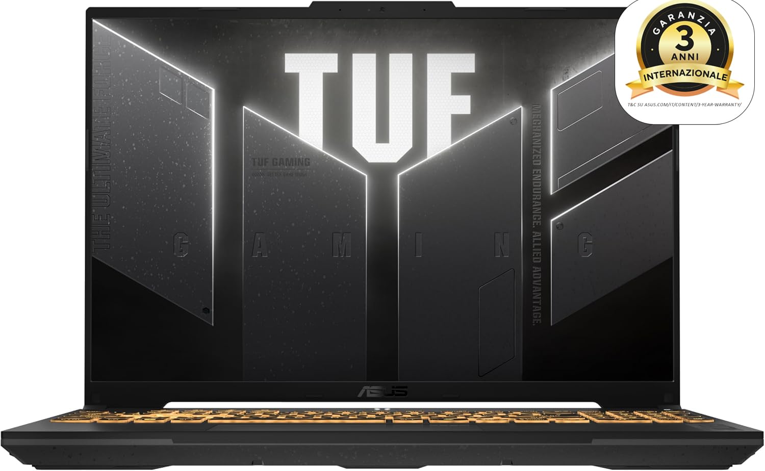 Asus TUF Gaming F16 FX607VU#B0DT7263HW, Notebook con Monitor da 16" Anti-glare, 144Hz, 13esima Gen Intel® Core™ i7-13620H, RAM 16GB, NVIDIA® GeForce RTX™ 4050, 512GB SSD, Windows 11 Home, Grigio