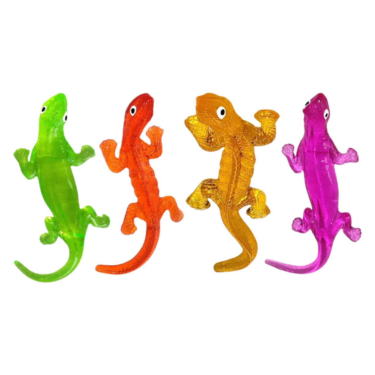 Toyvian4pcs lizard toy s stretchy lizard playthings stretchy sticky sticky props stretch playthings bulk tpr