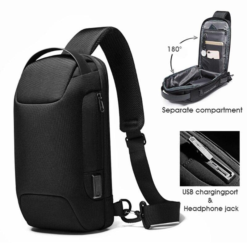 Cydmoty New Carbon Fiber Streamline Anti-Theft Sling Bag4