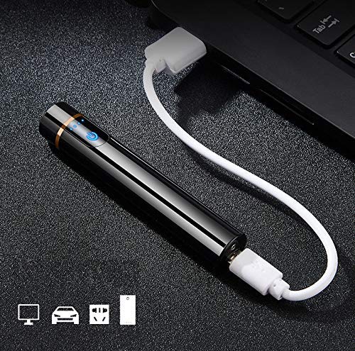 Techking Round Dual Plasma Arc Lighter | Smart Touch USB Rechargeable Windproof Electrical Plasma Beam Arc Lighter 2