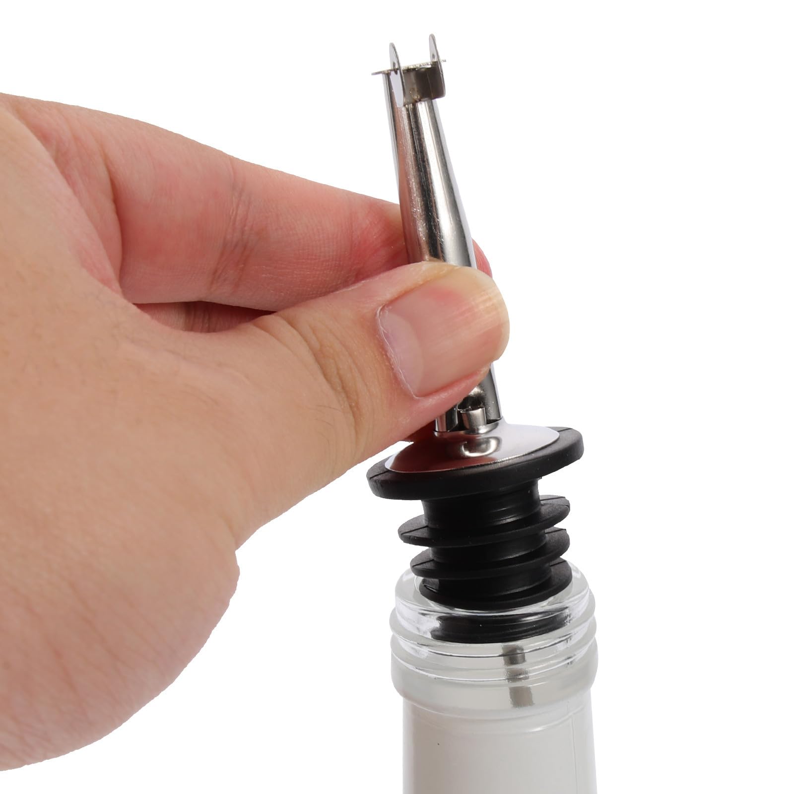 Set di Dispenser per Olio e Aceto in Vetro Dosatore, Design Unico e Stile Raffinato, Multifunzione per Cucina, Mantiene le Spezie Fresche