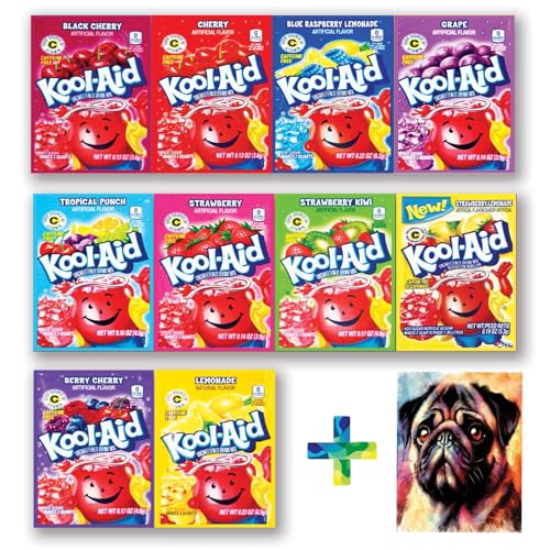 Drink Mix Sugar Free Gluten Free Assorted flavours (Pack of 10 + 1 Car Air Freshener) makes 2 quarts each