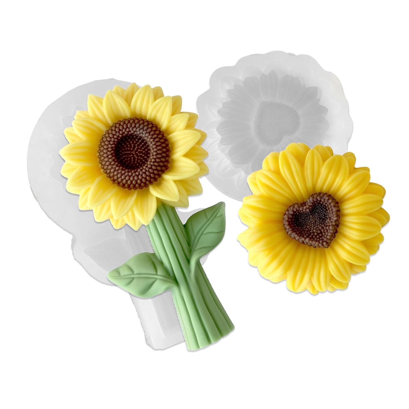 Oxxggkao Flexible Silicone Flower Mold for Cake Design Soap Making and Resin Items Oven and Freezer Safe Multi Purpose Silicone Mold