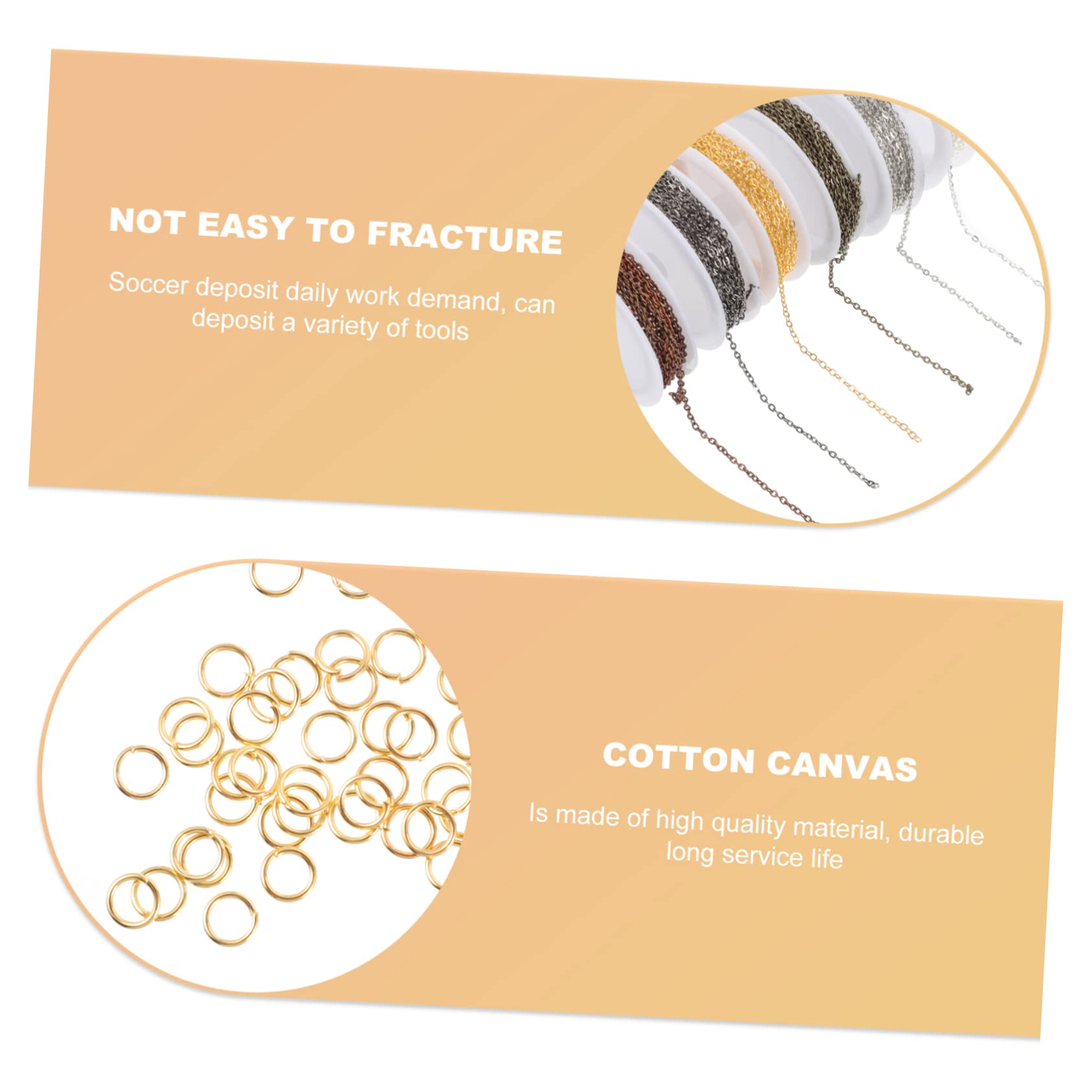 HOMSFOU Kit Fai da Te per Creazione Gioielli con Ganci Moschettone e Apribili Accessori Resistenti e Pratici per Bricolage Creativo
