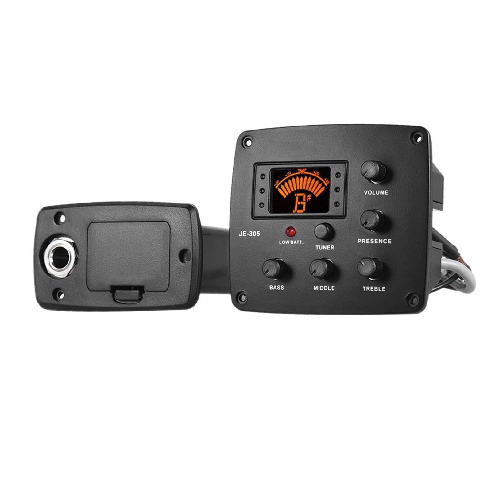 Pickup Per Chitarra Pickup Chitarra Acustica Pickup Piezo Preamplificatore EQ A 4 Bande Equalizzatore Accordatore Con Display LCD Parti Di Strumenti A Corda Per Chitarra