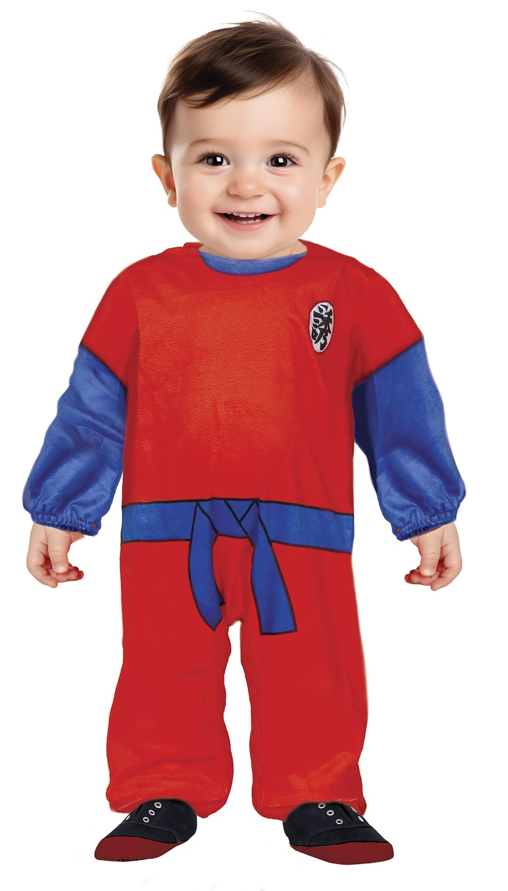 FIESTAS GUIRCA Lil Fighter Baby Fancy Dress Costume, Red & Blue Manga Warrior Baby Costume - Image 2