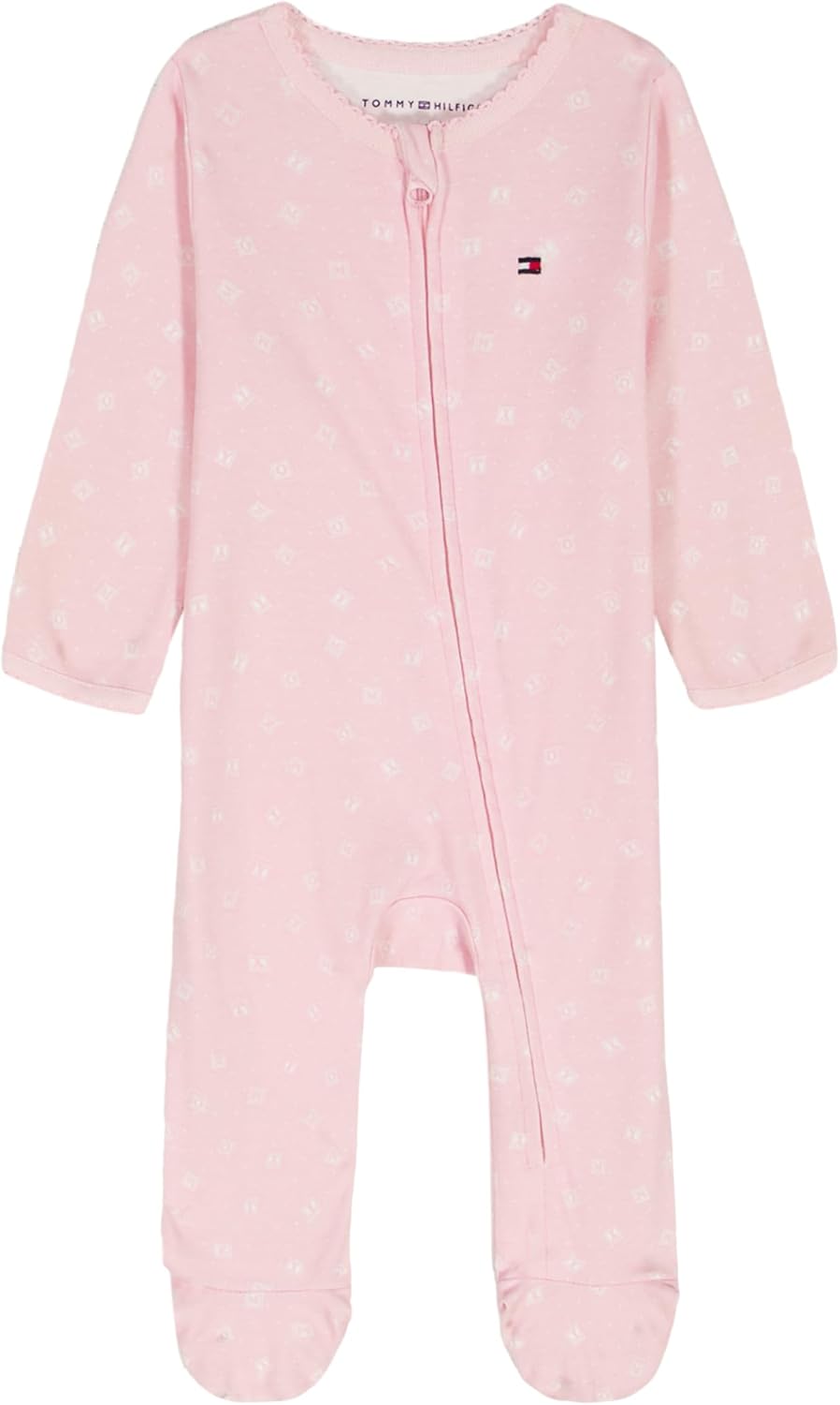 Tommy Hilfiger baby-girls Long Sleeve Footed Coverall Onesie