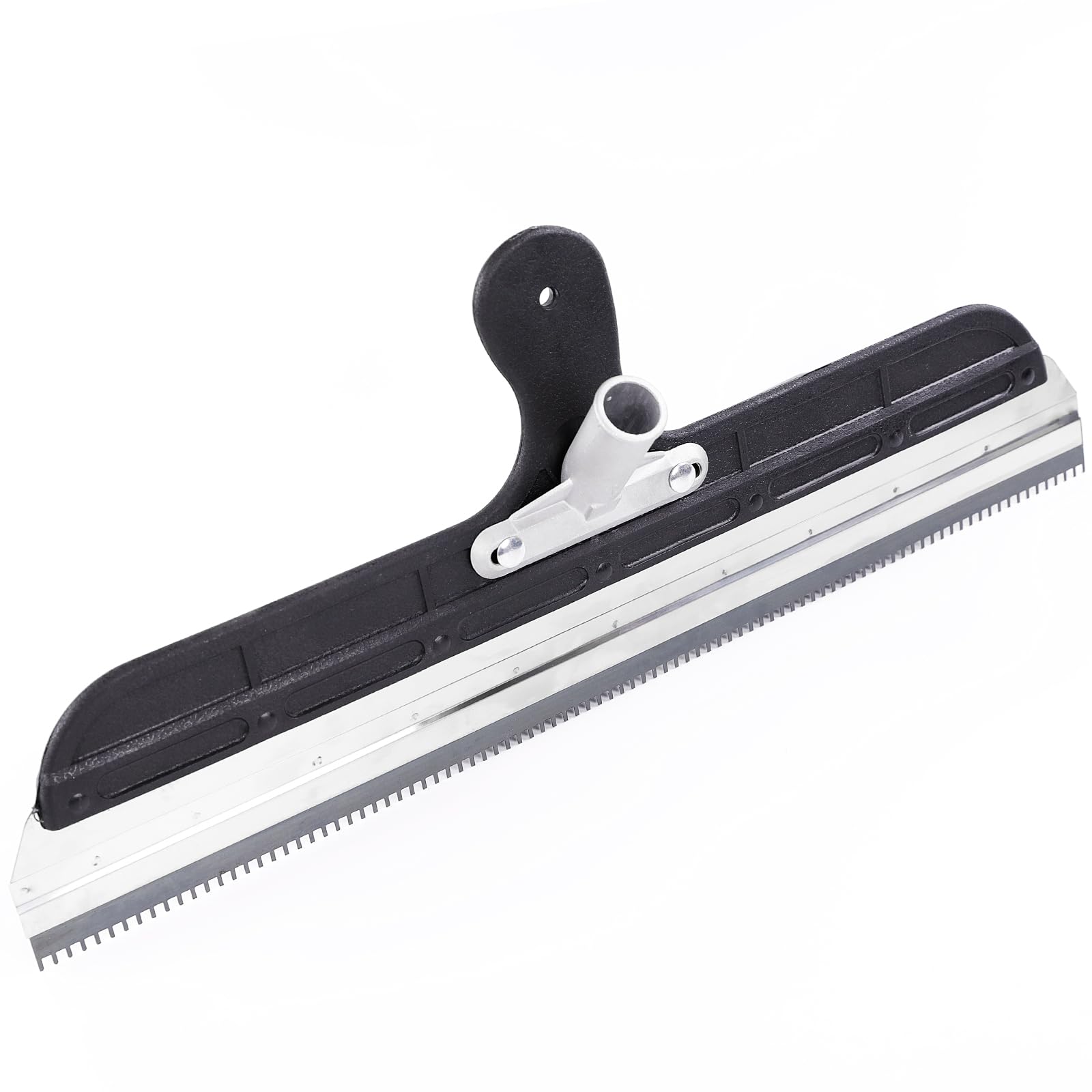 56cm Epoxy Floor Squeegee,Notched Squeegee for Epoxy & Self-Leveling Concrete Rake,5mm Bilateral Notched Blade, Wide Plastic Spreader for Garage,