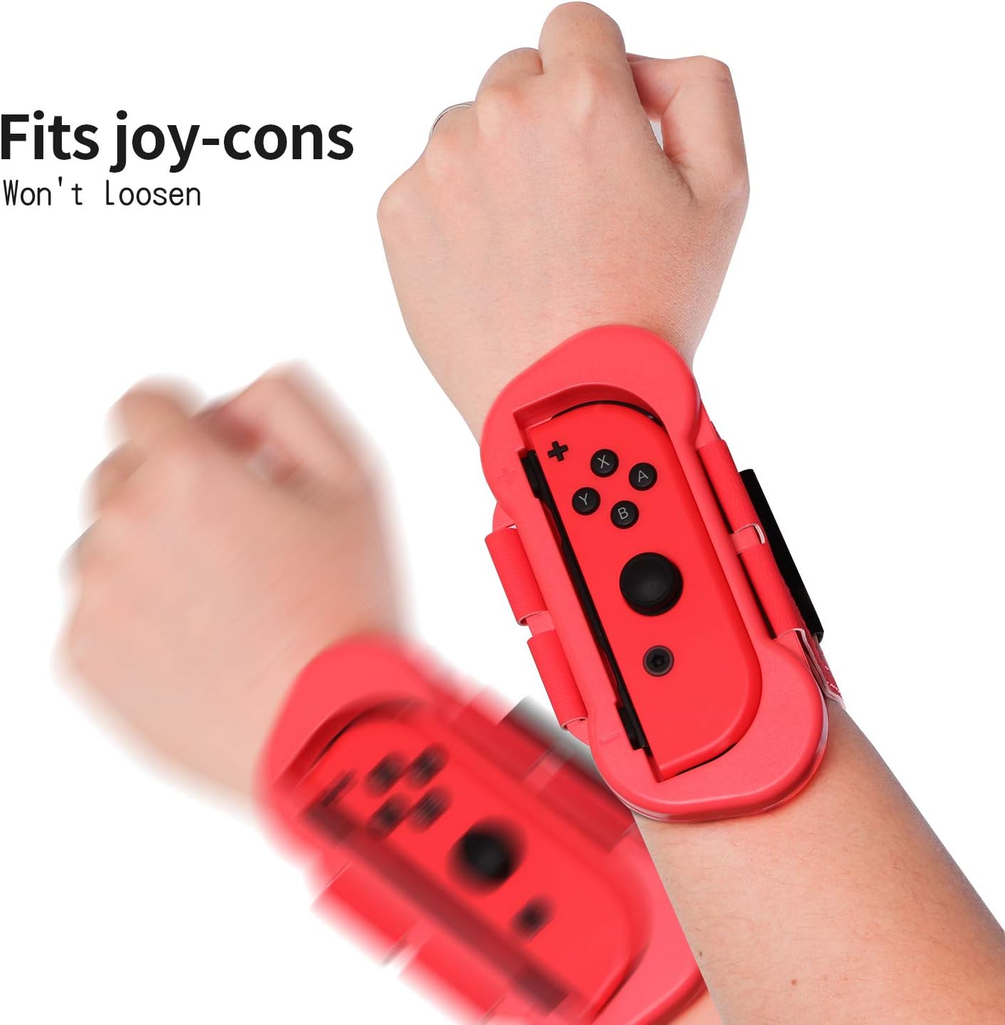 Switch Dance Wrist Bands, Switch Wrist Straps Compatible with Dance 2023 2022 2021 2020 and Nintendo Switch Sports Game - 2 Packs (Fit for 4.72-7.5 inches Wrist Circumference) - Blue and Red - Image 4