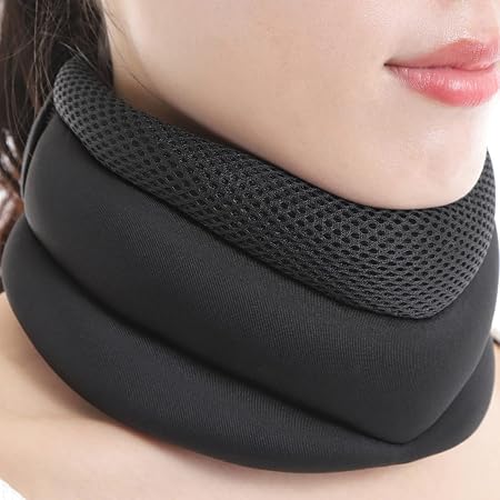 Amazon Yamasaki ネックサポーター メッシュ ソフト 首 首筋 頸椎 頚椎 サポーター コルセット カラー 黒 L 首周り32 45cm Yamasaki 首 頸椎用