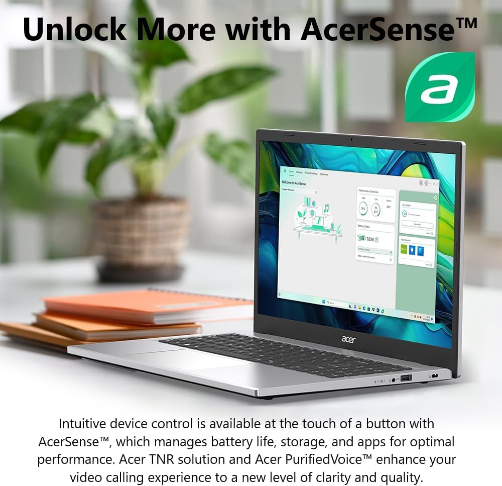 acer Computer portatile Aspire Go 15, IPS Full HD da 15,6", processore Intel Core 3 N355, 8 GB di RAM 256 GB SSD, Windows 11 con Copilot AI, batteria a lunga durata, leggero, per studenti (8 GB di RAM