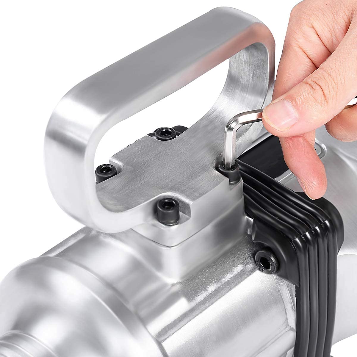 Pistola de Impacto Neumática 2700 NM Afloje / 2180 Nm apriete, 4200RPM, Taladro de Impacto Manual, Ideal para Camiones, tractores, maquinaria industrial, Neumáticos y Equipo Pesado