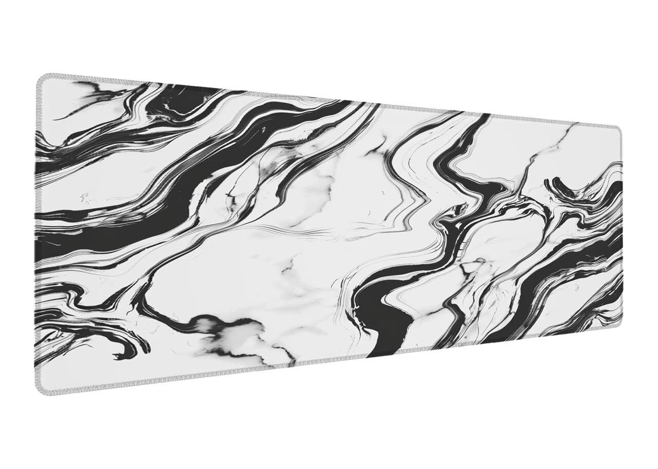 Podkładka pod mysz, 1000 x 500 x 3 mm, gamingowa podkładka pod mysz, duża, wodoodporna, antypoślizgowa, gumowa podstawa, szyte krawędzie, poprawia precyzję i prędkość, A-4