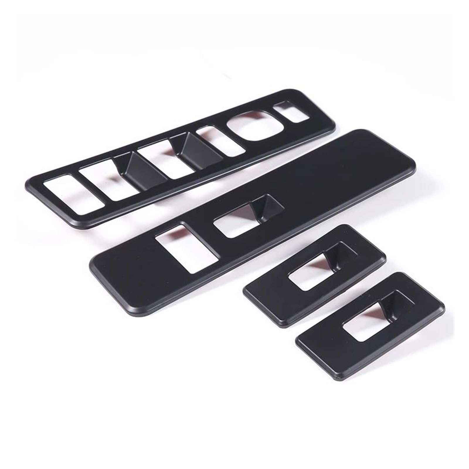 Cadre de panneau de bouton de lève-vitre de voiture ABS Noir Mat